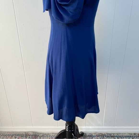 LuLu's Crossroad Cutie Navy Blue Off-the-Shoulder Mini Dress Size Medium - Picture 15 of 16